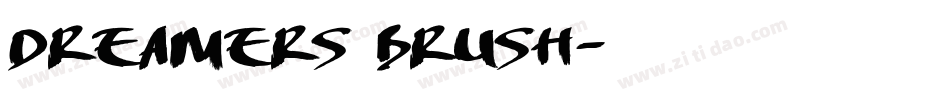 DREAMERS BRUSH字体转换